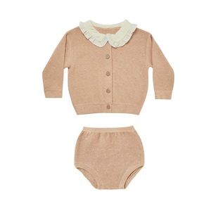 Quincy Mae Tan and Cream Kids Matching Set